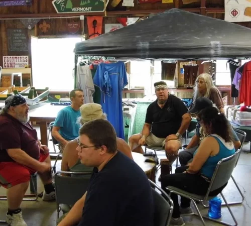 Drumming at the 2023 Gathering