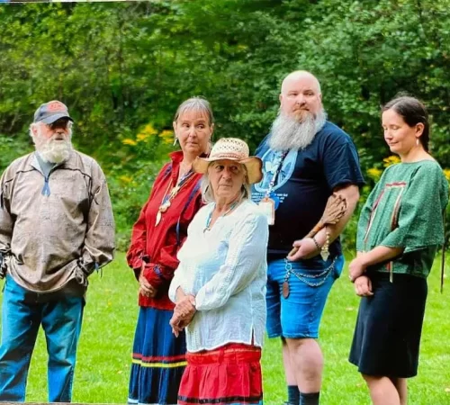 Several Abenaki citizens at a previous gathering.