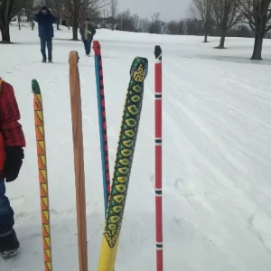 Snow snakes!