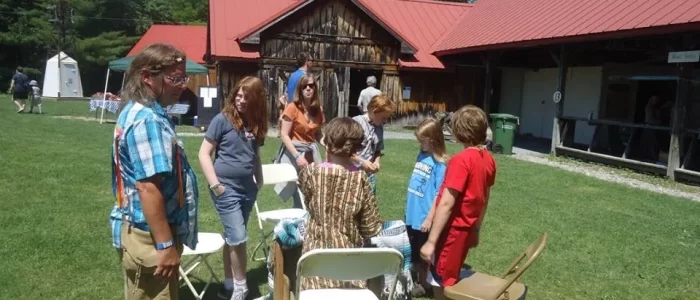 Nulhegan Youth setting up the drum
