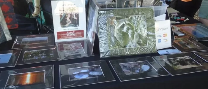 Photography being sold at the Arts Market