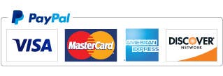 Paypal logo with credit card images